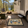 Husband And Wife, Camping Partners For Life - Camping Personalized Custom Home Decor Decorative Mat - House Warming Gift For Husband Wife, Camping Lovers