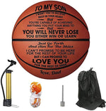 Custom Inspirational Christmas Gifts for Son - Personalized Basketball