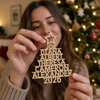 Family Christmas Tree - Family Personalized Custom Ornament - Wood Custom Shaped - Christmas Gift For Family Members