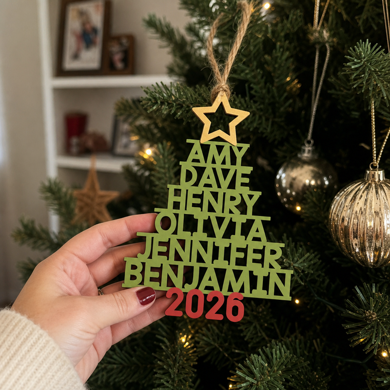The Best Part Of Christmas Holiday - Family Personalized Custom Ornament - Wood Custom Shaped - Christmas Gift For Family Members
