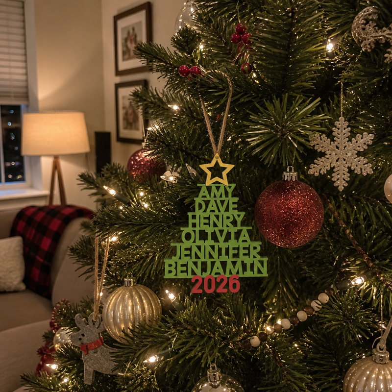 The Best Part Of Christmas Holiday - Family Personalized Custom Ornament - Wood Custom Shaped - Christmas Gift For Family Members