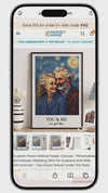 Custom Photo Vertical Poster, Canvas - Personalized Anniversary Wedding Gifts For Husband And Wife, Him And Her - Two Souls Forever Under The Stars