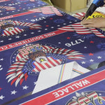 Custom Polyester Outdoor Banner - Personalized America 250th Anniversary Gifts For Mom, Dad, Brother, Sister, Kids - Strong As One