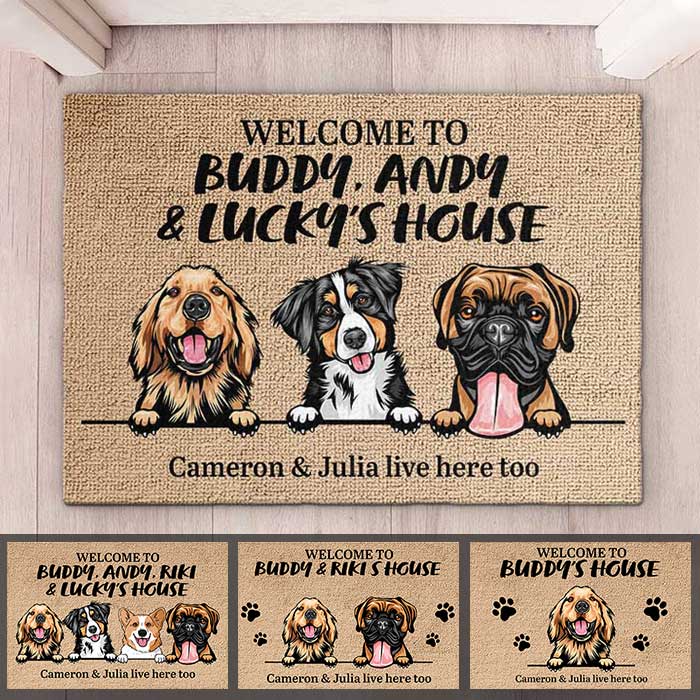 Personalized Door Mat, Home Decor, Welcome Mat, Door Mats Indoor, Indoor Door Mat, Funny Welcome Mat, Dog Welcome Mat, Welcome Mats Outdoor, Gift For Dog Lovers, Cute Doormat