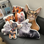Custom Pet Photo Gifts for Dog and Cat Lovers - Personalized Shaped Pillow