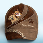 Custom Dog Lover Pet Portrait Gifts - Personalized Classic Cap