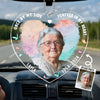 Custom Photo Hardest Goodbye - Memorial Personalized Custom Car Ornament - Acrylic Custom Shaped - Sympathy Gift For Family Members