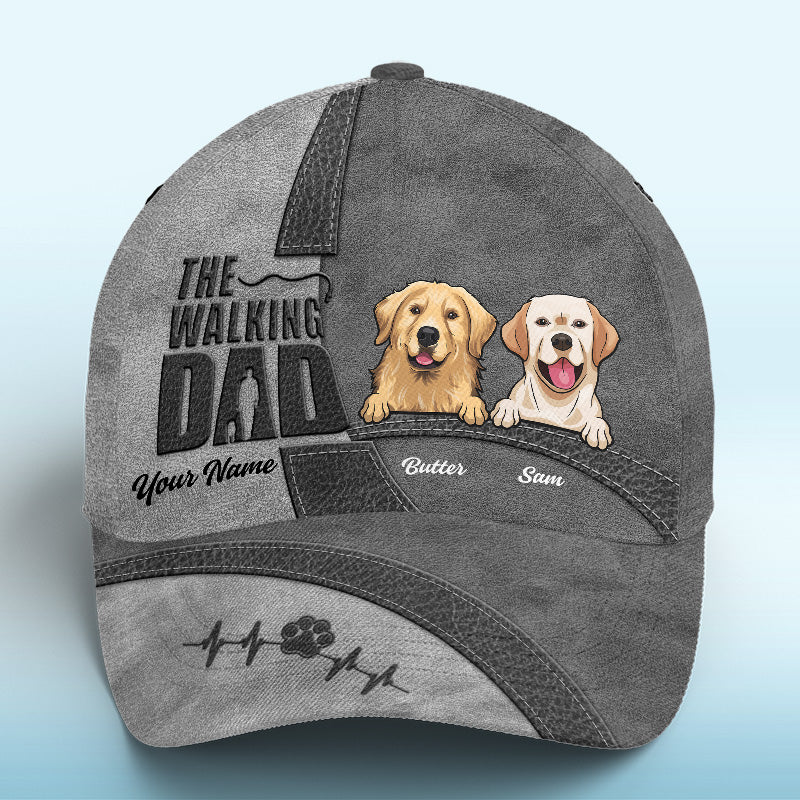 The Walking Dad - Dog Personalized Custom Hat, All Over Print Classic Cap - Gift For Pet Owners, Pet Lovers