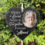 Custom Photo Memorial Garden Decor - Personalized Garden Slate
