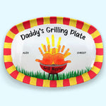 Custom Name Grilling Gifts for Dad - Personalized Platter