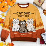 Custom Name Cat Dad Gifts for Cat Lovers - Personalized Sweatshirt