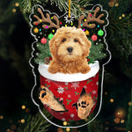 Christmas Puppy in Stocking - Festive Dog Lover Ornament