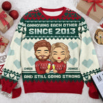 Custom Name Funny Couple Anniversary Gifts - Personalized Sweatshirt