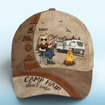 Custom Camping Character Camp Hair Don't Care Gifts for Campers - Personalized Classic Cap