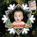 Custom Photo Christmas Baby Gifts - Personalized Ornament