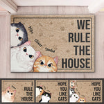 Custom Funny Cat Quotes Housewarming Decor - Personalized Doormat