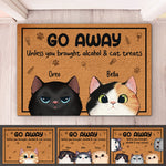 Custom Name Funny Cat Doormat - Personalized Doormat