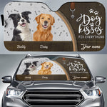 Custom Photo Dog Kisses Fix Everything Gifts for Dog Lovers - Personalized Auto Sunshade