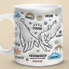Our Friendship Is The Greatest Gift - Bestie Personalized Custom 3D Inflated Effect Printed Mug - Gift For Best Friends, BFF, Sisters