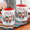 Like Mother Like Daughters - Family Personalized Custom Accent Mug - Christmas Gift For Mother From Daughter