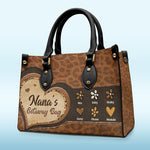 Custom Name Nana Getaway Gifts for Grandmothers - Personalized Leather Handbag