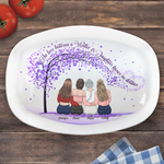 Custom Name Mother Daughter Long Distance Gifts - Personalized Platter