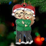 Custom Name Christmas Couple Gifts - Personalized Ornament