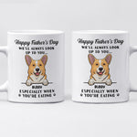 Custom Name Corgi Father's Day Gifts for Dog Dad - Personalized Mugs