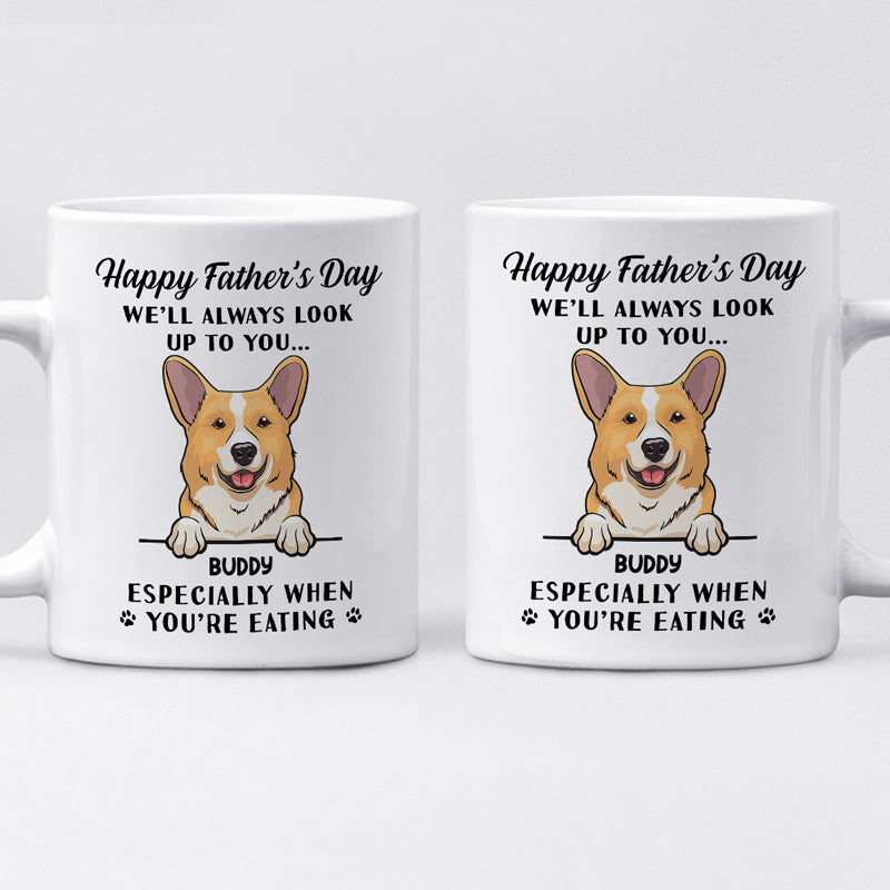 Custom Name Corgi Father's Day Gifts for Dog Dad - Personalized Mugs