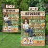 Plant Lady And Her Rotten Dogs - Dog Personalized Custom Flag - Gift For Pet Lovers, Pet Owners, Gardening Lovers