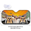 Let's Go Outside And Enjoy - Dog & Cat Personalized Custom Auto Windshield Sunshade, Car Window Protector - Gift For Pet Owners, Pet Lovers