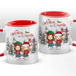 Custom Name Mother Daughter Christmas Gifts - Personalized Accent Mugs