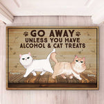 Custom Cat Name Funny Gifts for Cat Lovers - Personalized Doormat