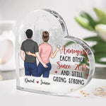 Custom Funny Anniversary Couple Gifts - Personalized Shaped Acrylic Plaque