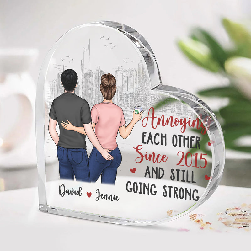 You Are The Only One I Need - Couple Personalized Custom Heart Shaped Acrylic Plaque - Gift For Husband Wife, Anniversary