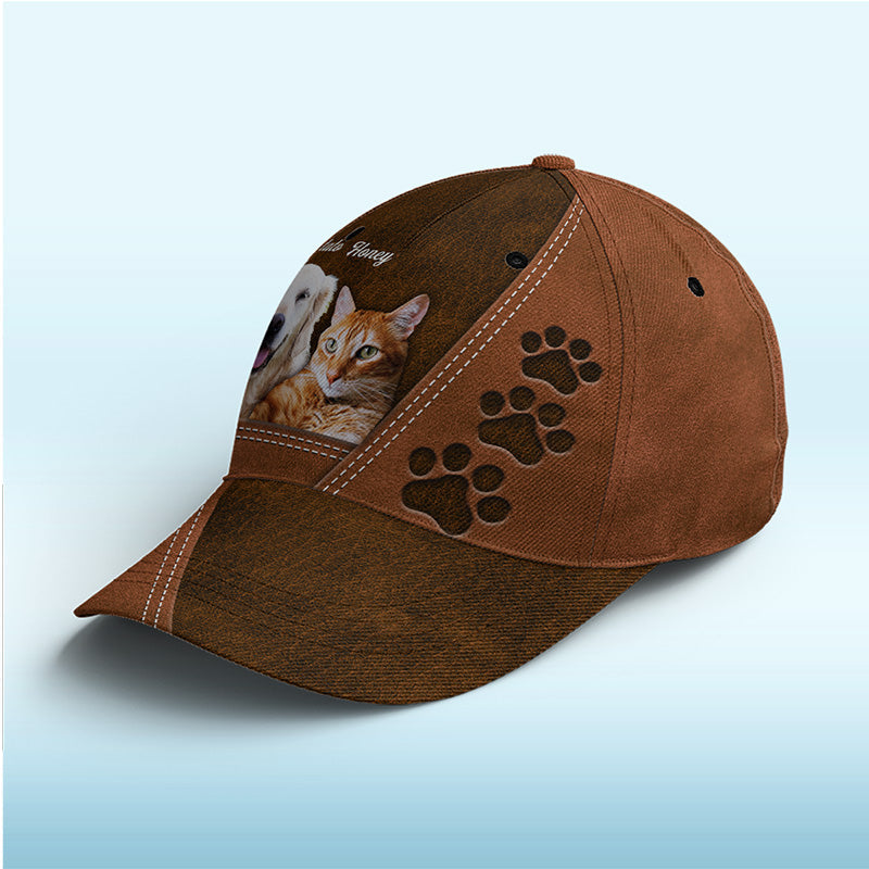 Custom Photo You Are My Beloved Pets Blue - Dog & Cat Personalized Custom Hat, All Over Print Classic Cap - New Arrival, Gift For Pet Owners, Pet Lovers