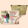 Custom Photo Behind Every Baseball Player - Family Personalized Custom Acrylic Magnetic Photo Frame - Gift For Family Members