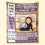 Custom Name Romantic Couple Gifts - Personalized Blanket