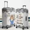 The Sky Is Calling And I Definitely Must Go - Travel Personalized Custom Luggage Cover - Gift For Traveling Lovers