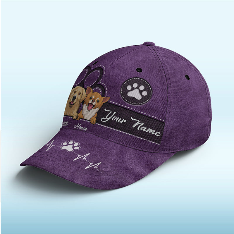 Keep Calm And Love Dogs Black - Dog & Cat Personalized Custom Hat, All Over Print Classic Cap - New Arrival, Gift For Pet Owners, Pet Lovers