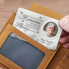 Custom Photo Your Love Is Still My Guide - Memorial Personalized Custom Aluminum Wallet Card - Sympathy Gift For Family Members