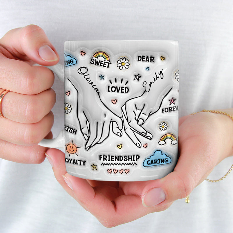 Custom Name Friendship Gifts for Best Friends - Personalized Mugs