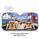 Custom Pet Road Trip Gifts for Pet Lovers - Personalized Auto Sunshade