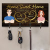 Our Sweet Home - Couple Personalized Custom Key Hanger, Key Holder - Gift For Husband Wife, Anniversary