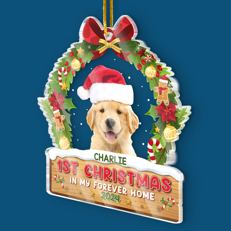 Custom Photo 1st Christmas in My Forever Home Decor - Personalized Ornament