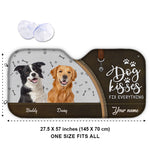 Custom Photo Dog Kisses Fix Everything Gifts for Dog Lovers - Personalized Auto Sunshade