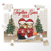 Happy Wife Happy Life - Couple Personalized Custom Jigsaw Puzzle - Christmas Gift For Husband Wife, Anniversary