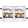 Always Sisters - Bestie Personalized Custom Accent Mug - Gift For Best Friends, BFF, Sisters