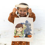 Custom Name Halloween Gifts for Kids - Personalized Tote Bag