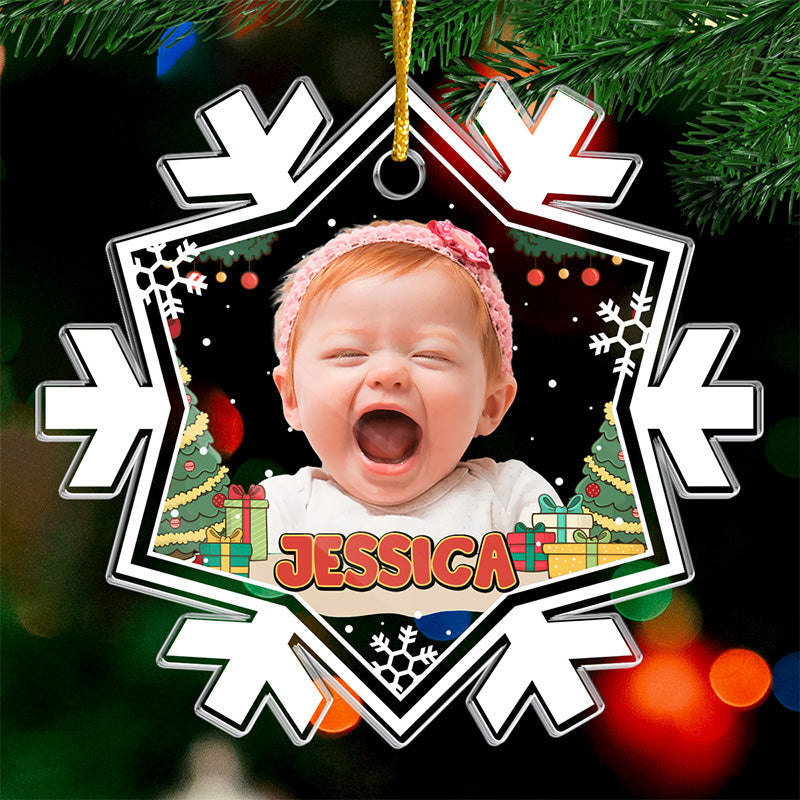 Custom Photo Mini Boss - Family Personalized Custom Ornament - Acrylic Custom Shaped - Christmas Gift For Baby Kids, Newborn Baby